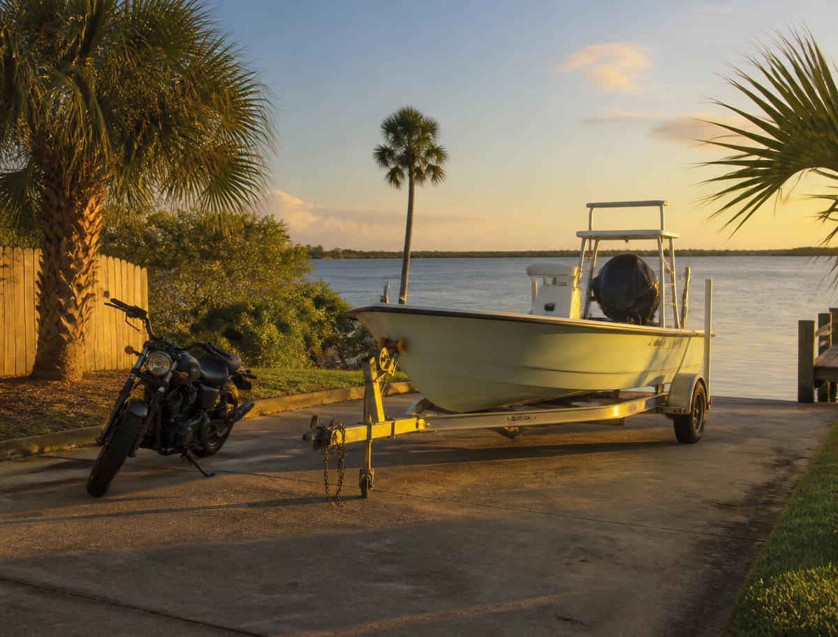 Coverage for the bike, the boat, and the trailer that gets it to the ramp.